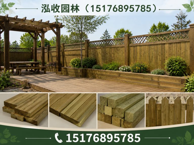 金华京津冀防腐木工程展示图